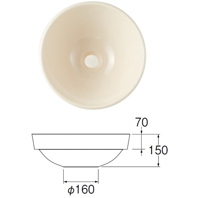 HW1050-BG 洗面器 SANEI(旧:三栄水栓製作所) 穴径40mm外径450mm  HW1050-BG