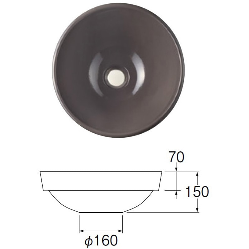 HW1050-DH 洗面器 SANEI(旧:三栄水栓製作所) 穴径40mm外径450mm  HW1050-DH