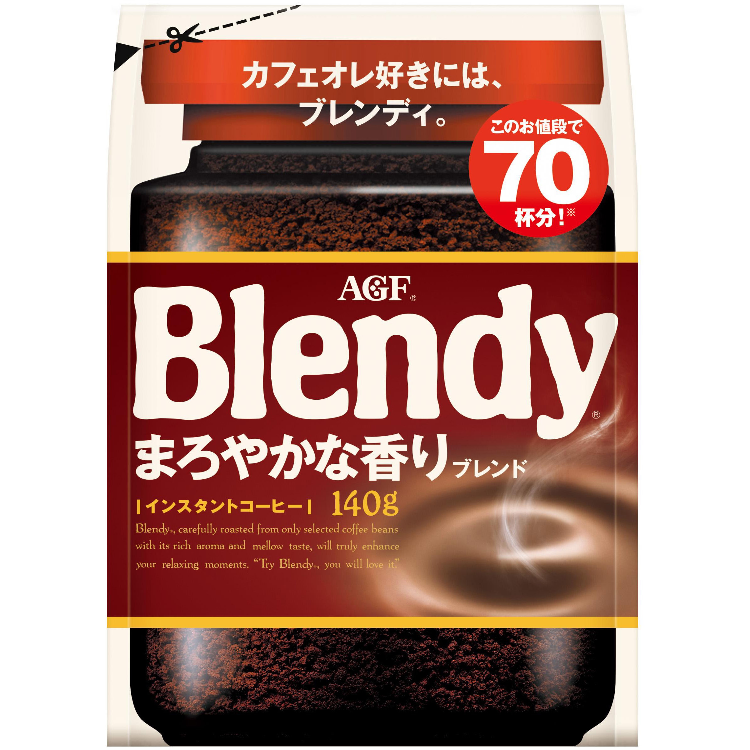 Blendyインスタントコーヒー　140g+10g 12袋 Amazon.co.jp: AGF ブレンディ 袋 140g 【 インスタントコーヒー