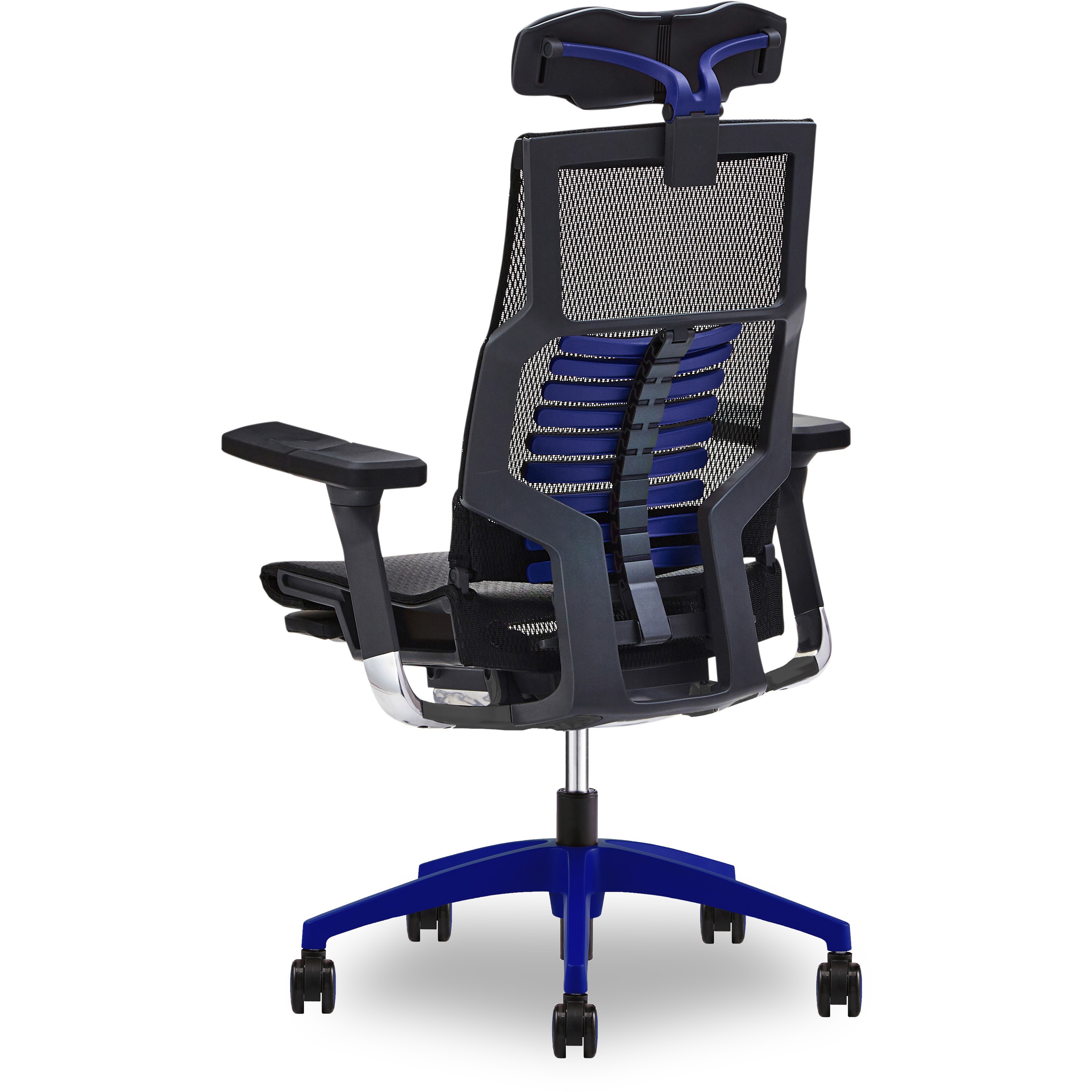 Type-R BL カラーベース WINcase エルゴヒューマン(Ergohuman) オットマンあり ブルー/カラーベース色 高さ1080-1290mm幅690-720mm奥行645mm