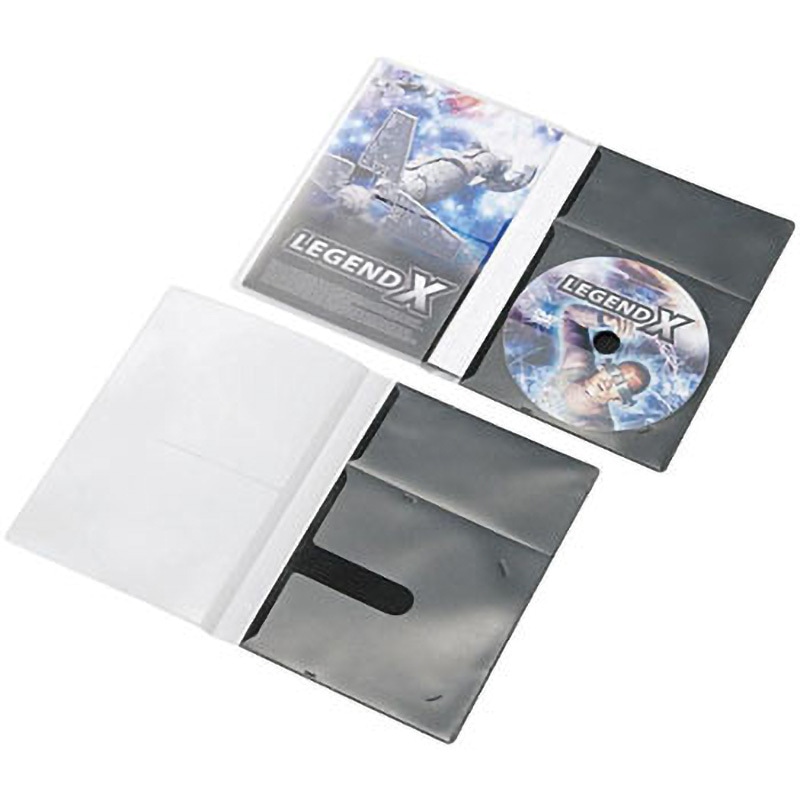 CCD-DPD30BK CD/DVD用スリム収納ソフトケース 1個(30枚) エレコム
