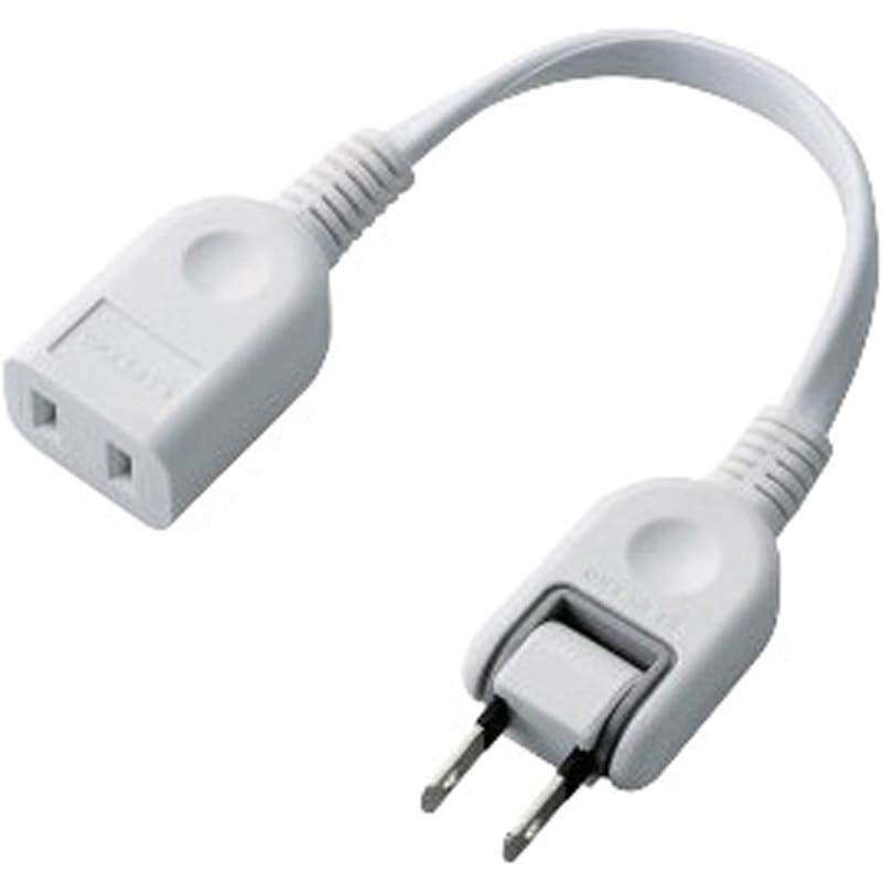 T-ADR1WH 電源タップ ACアダプタ用電源延長コード 1個口 0.1m 2P
