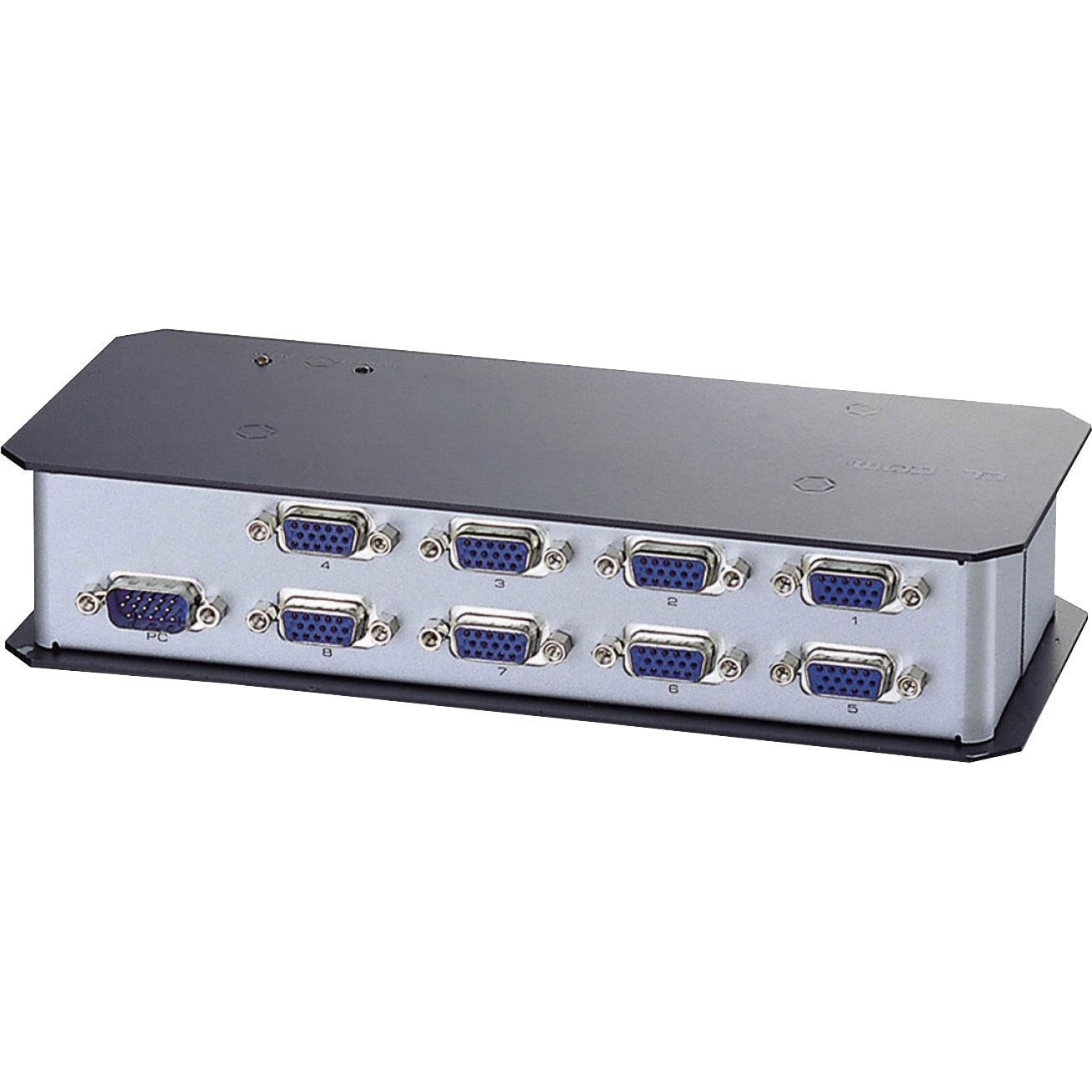ディスプレイ分配器 2/4/8台切替 D-Sub15ピン(VGA) 映像周波数