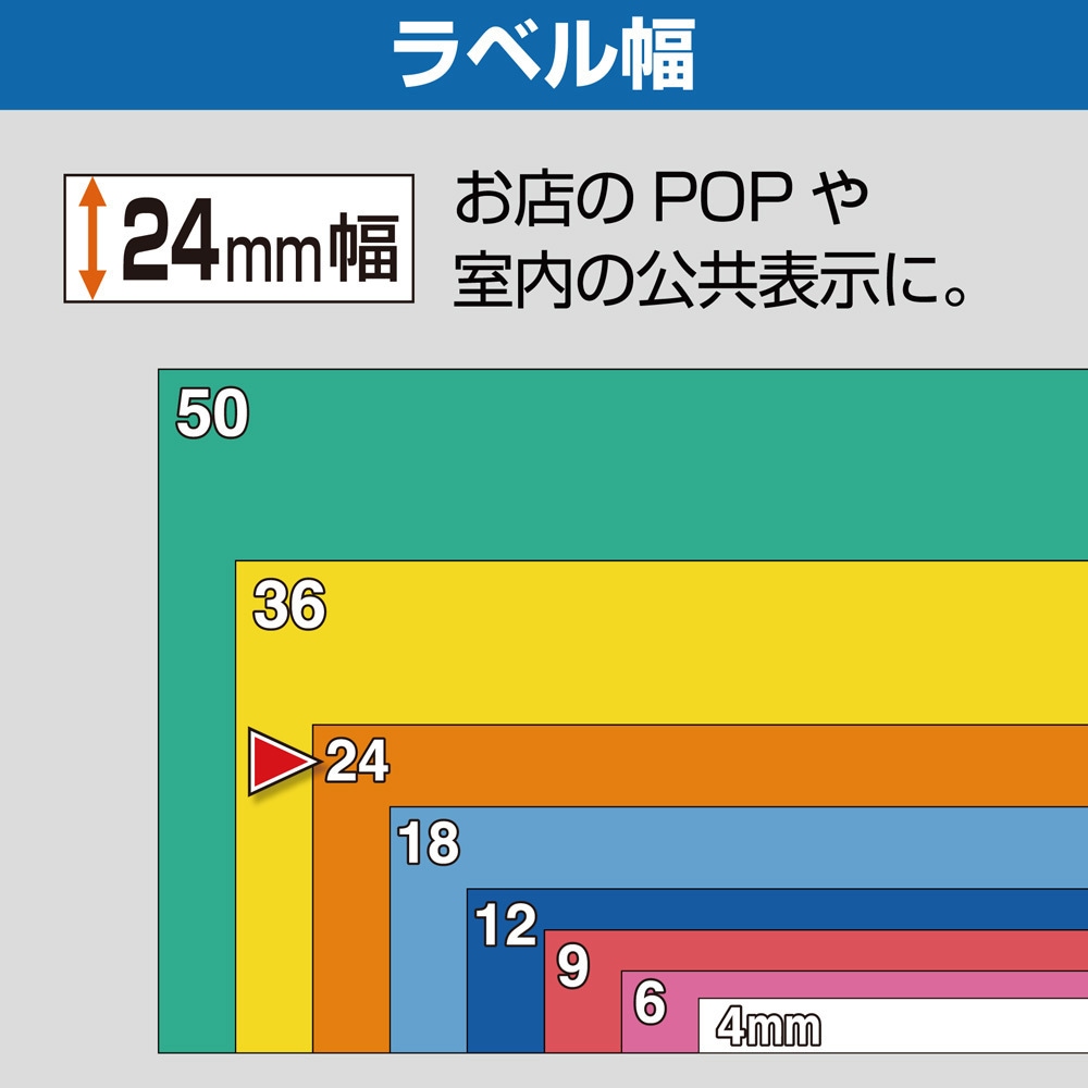 SB24Y テプラPROテープ マットラベル キングジム 黄(ウコン色)に黒文字