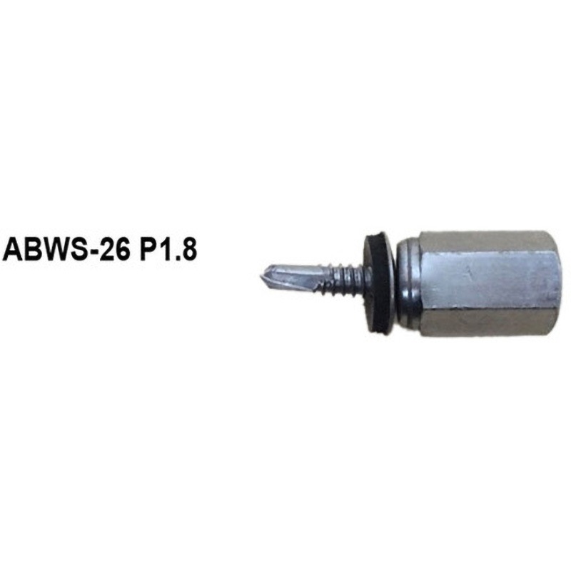 ABWS-26 P1．8粗目ネジ GSアシバツナギ ステンめっき 据置タイプ 1箱(400本) イイファス 【通販モノタロウ】