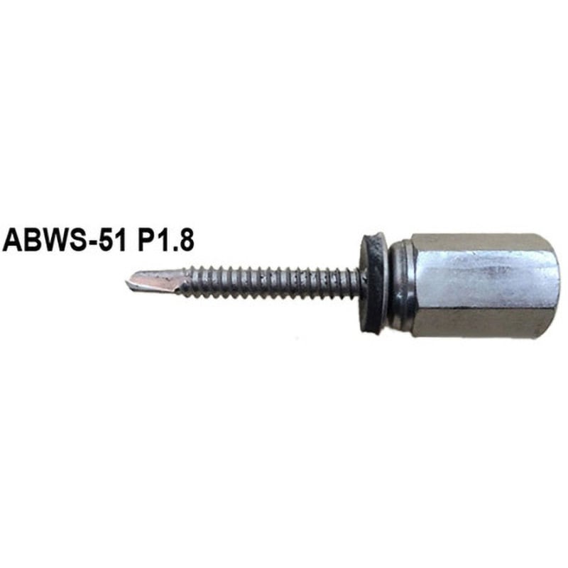 ABWS-51 P1．8粗目ネジ GSアシバツナギ ステンめっき 据置タイプ 1箱(400本) イイファス 【通販モノタロウ】