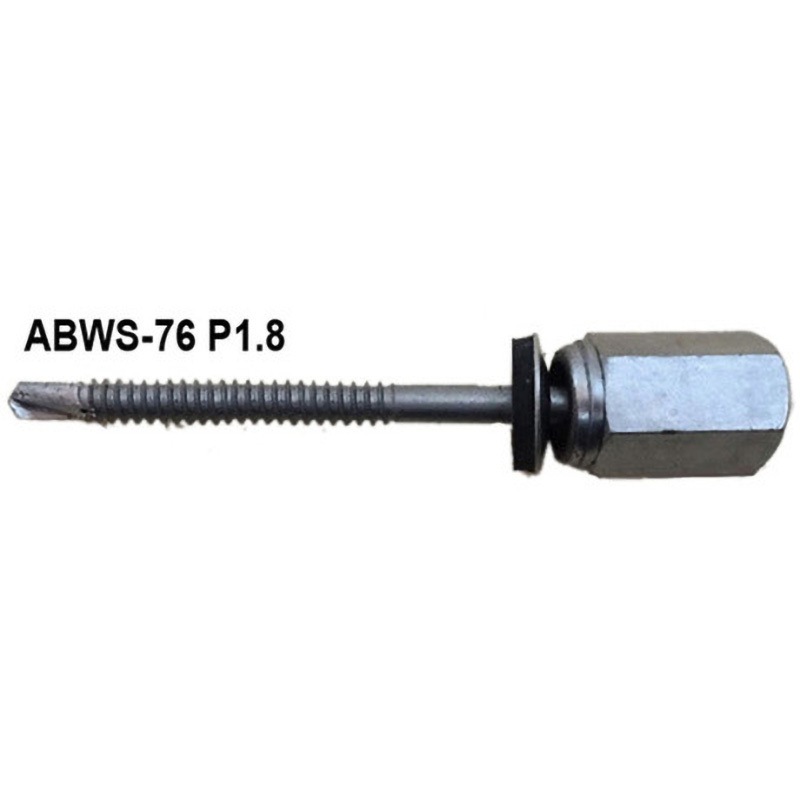 ABWS-76 P1．8粗目ネジ GSアシバツナギ ステンめっき 据置タイプ 1箱(400本) イイファス 【通販モノタロウ】
