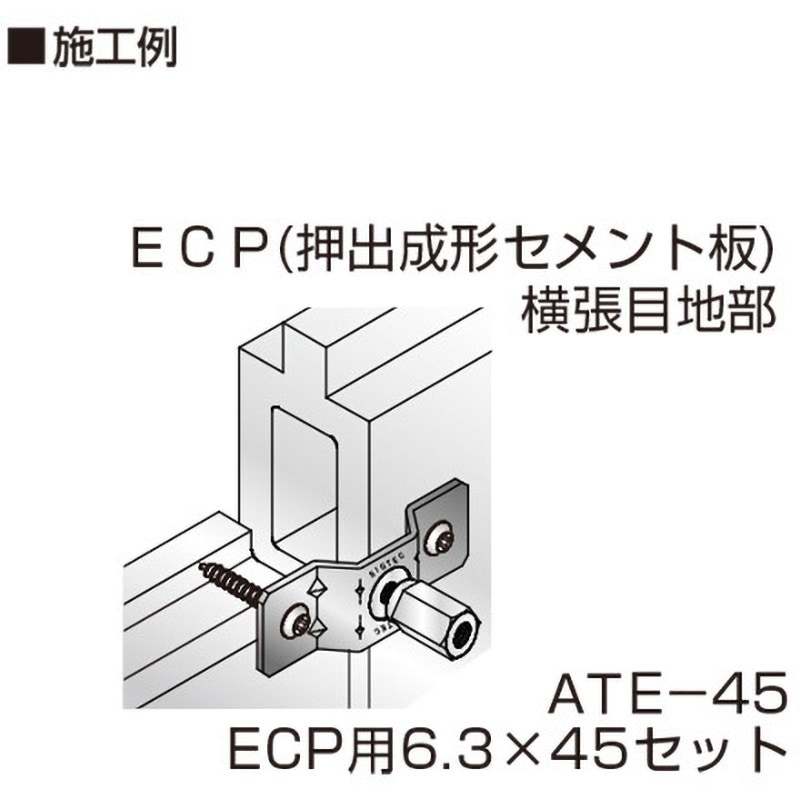 アシバツナギ　ツインタイプ　ATE-45 あと施工足場つなぎアンカー【アシバツナギ ツインタイプ 鋼製