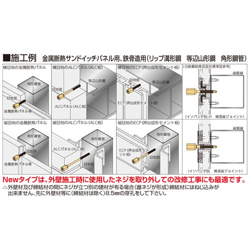 ナツssp SM8×128 P1．8粗目ネジ GS新アシバツナギS SM イイファス ナット