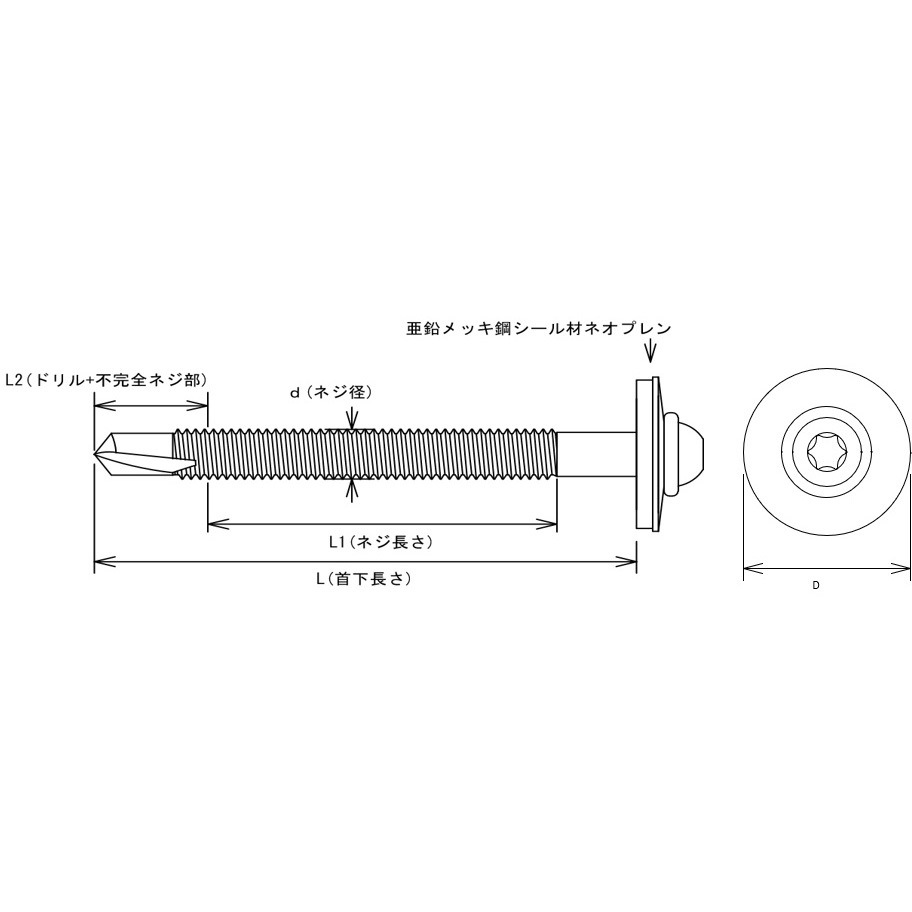NewSM8×103・NewSF8×103用(P1．25細目ネジ) GS 新アシバツナギS下穴処理ビス 1箱(50本) イイファス 【通販モノタロウ】 12,905円