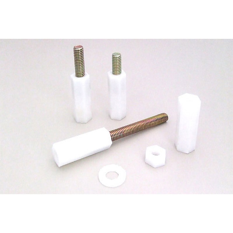 B17×3/8×50 エンプラ高ナット スチールボルト付き(吊りボルト用パーツ) 1箱(100個) イイファス 【通販モノタロウ】