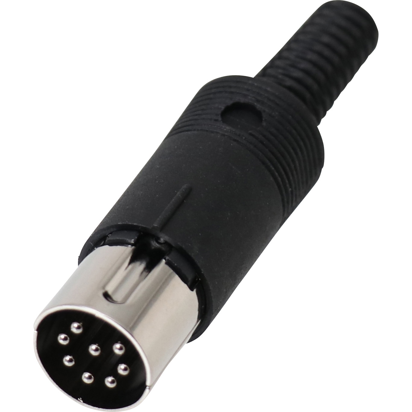 MP-018 DINプラグ・ジャック マル信無線電機 丸型 ストレート オス 極