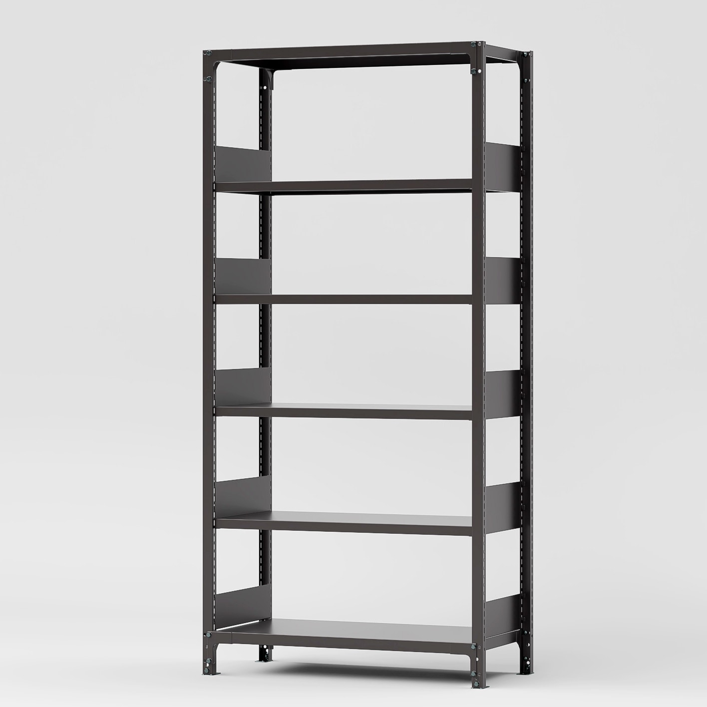 RKU361-456SOT スチール製 書架RKU 単体 金剛(KONGO) ブラウン色 荷重300kg 6段 高さ1950mm奥行450mm  RKU361-456SOT 29,887円