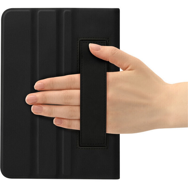 BSIPD2108CLMBK 第6世代iPad mini マルチアングルレザーケース BUFFALO