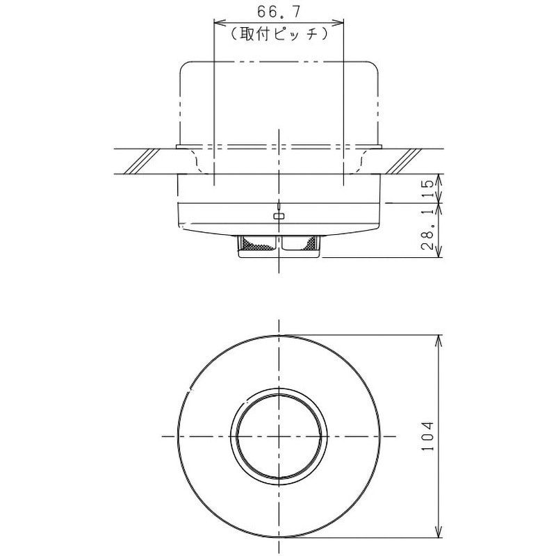 CK2B-016 光電式スポット型感知器2種(露出型) 1台 ニッタン(NITTAN) 【通販モノタロウ】