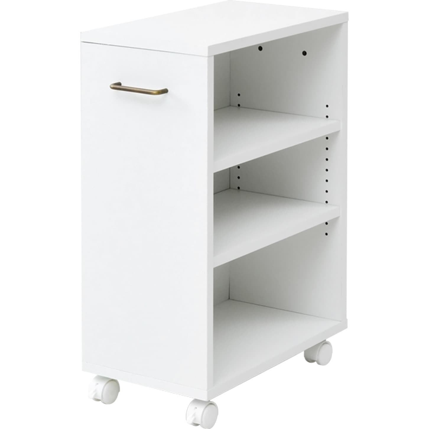 ECSR-4526(MWH) クローゼット収納ラック キャスター付き YAMAZEN(山善