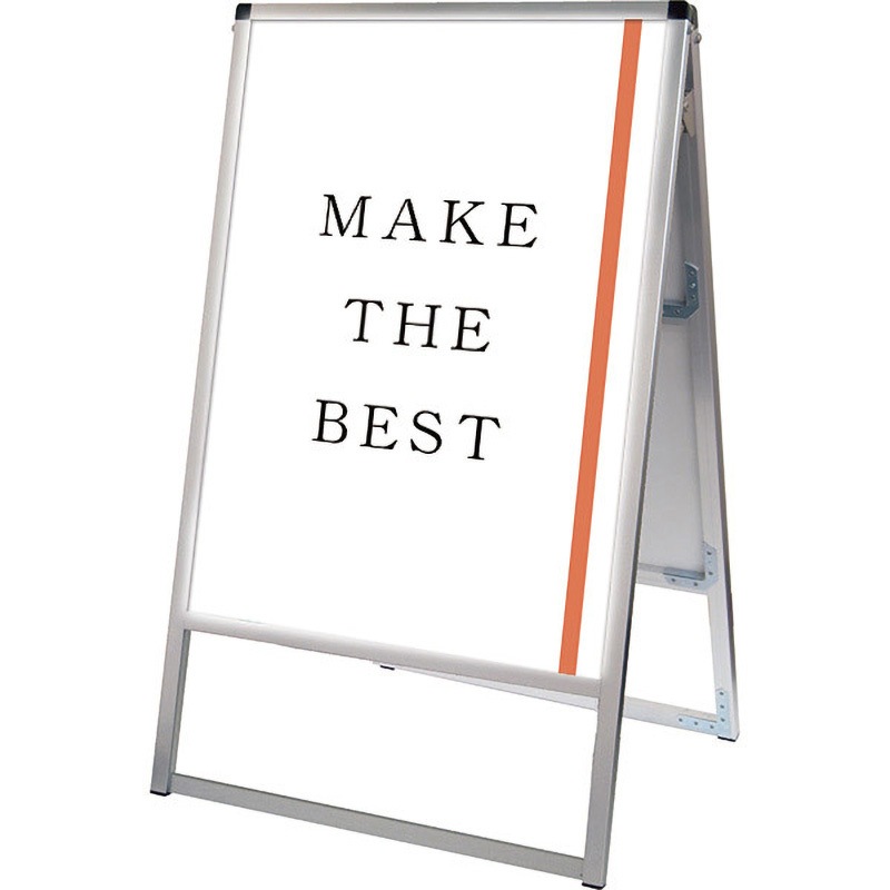 VASKLED-A1R バリウススタンド看板LED 常磐精工 シルバー色 ポスター寸法594×841mm面板寸法A1(594×841)mm  VASKLED-A1R 82,390円