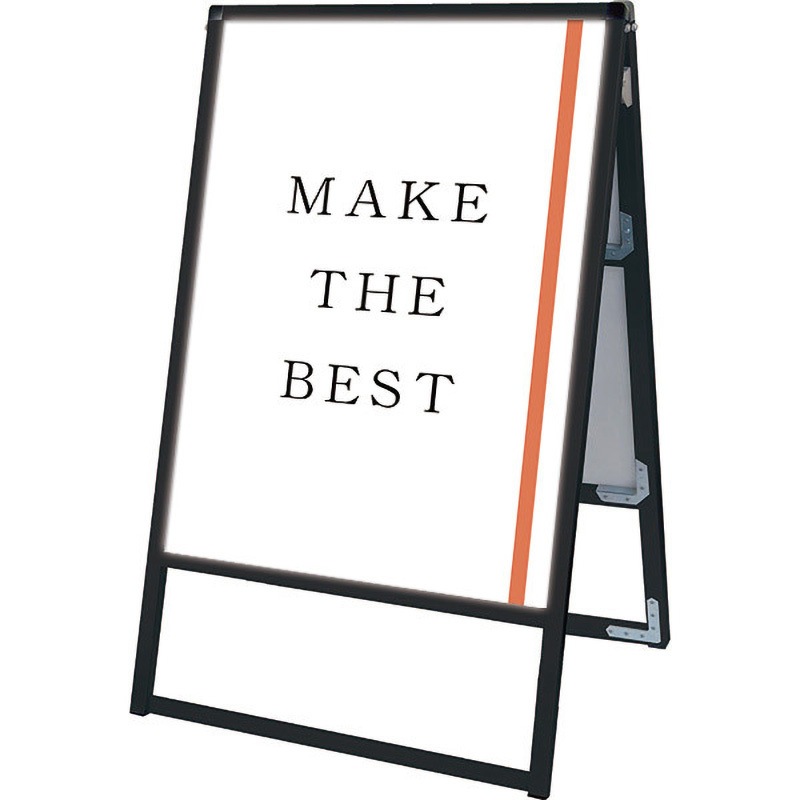 BVASKLED-A2R ブラックバリウススタンド看板LED 常磐精工 ポスター寸法420×594mm面板寸法A2(420×594)mm  BVASKLED-A2R