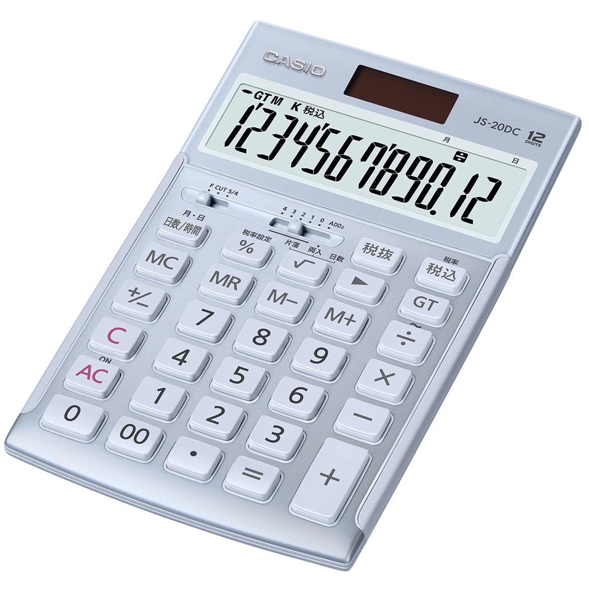 JS-20DC-BUN 本格実務電卓 検算タイプ ジャスト カシオ計算機 桁数12桁