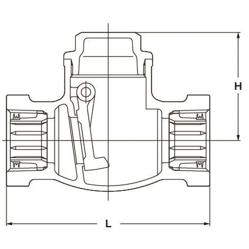 ONH-50A 10K キーパロイ製管端防食コア付スイングチャッキバルブ(ねじ込み形)(給湯用) キッツ(KITZ) 呼び径(B)2 ONH-50A  - 【通販モノタロウ】