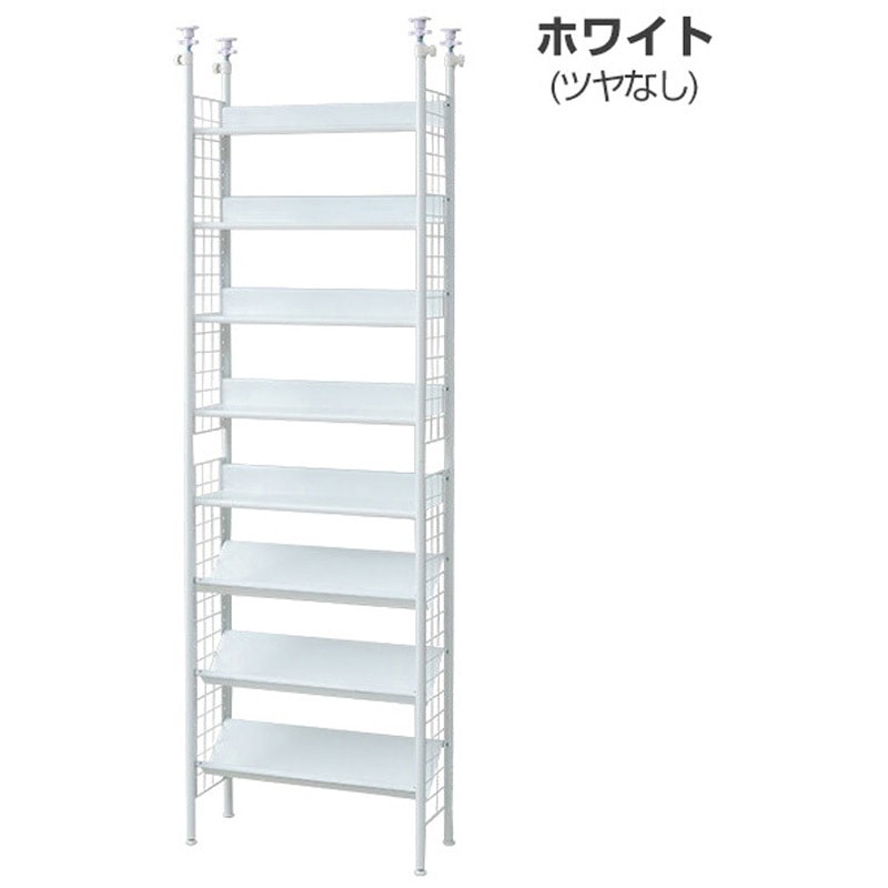STR-608R(MWH) つっぱりラック YAMAZEN(山善) ホワイト(ツヤなし)色