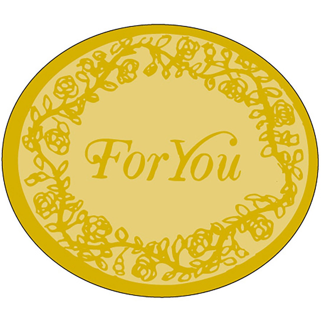 41-10570 食品表示ラベル シール(バレンタイン・ホワイトデー) ササガワ 種類For You 縦33mm横38mm 1冊(1000枚) 41-10570