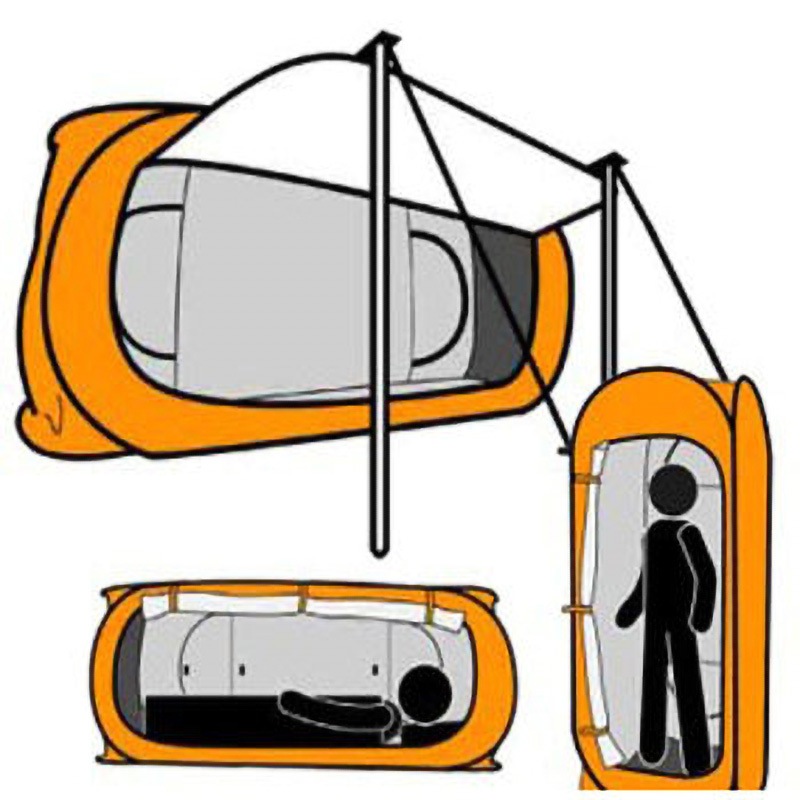 DK-T001-O シングルタープテント 1台 輝楽 【通販モノタロウ】