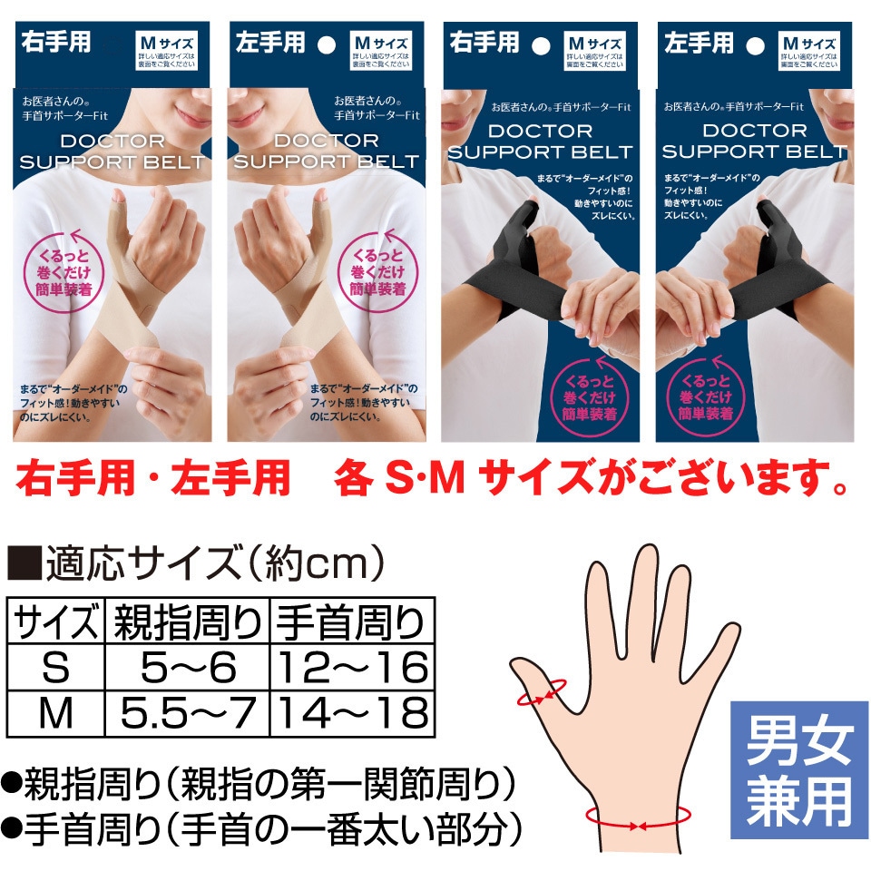 AP-434702 お医者さんの(R)手首サポーターFit アルファックス 右手用