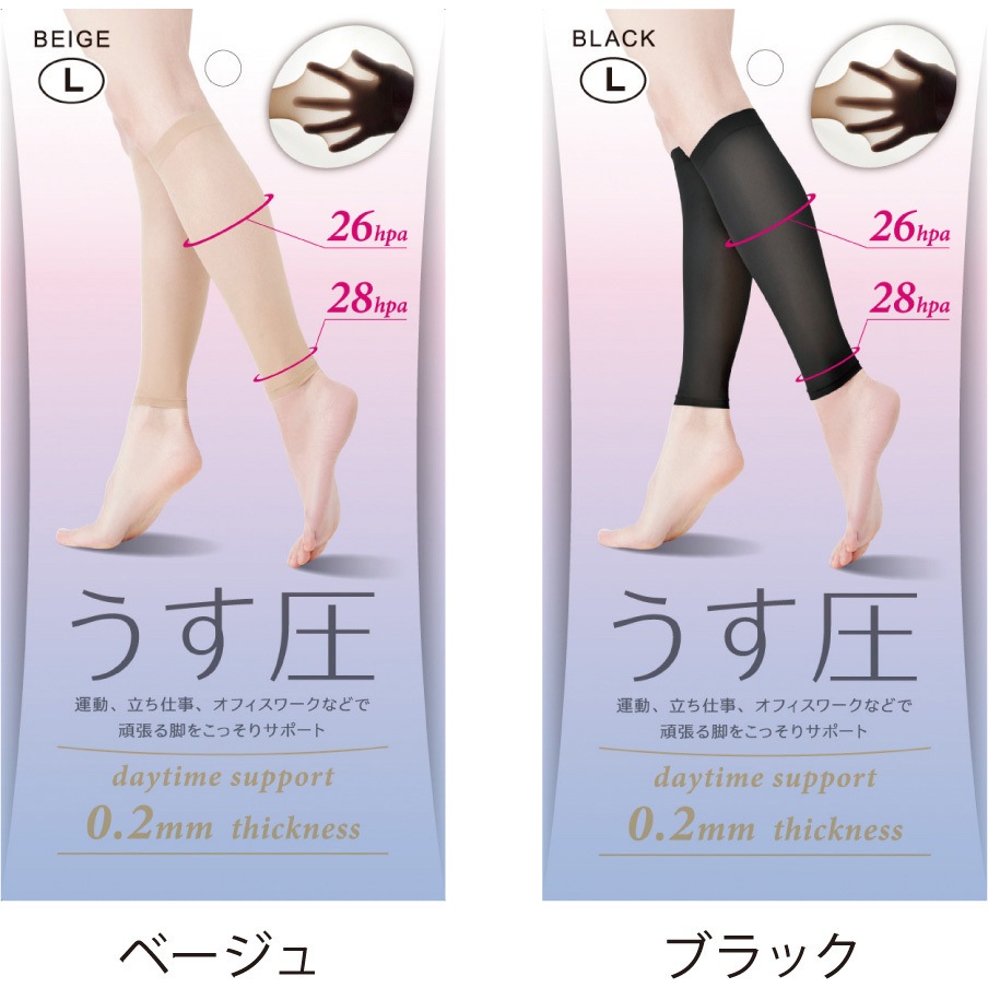 AP-430001 極薄着圧サポーター アルファックス ベージュ色 サイズM 1個