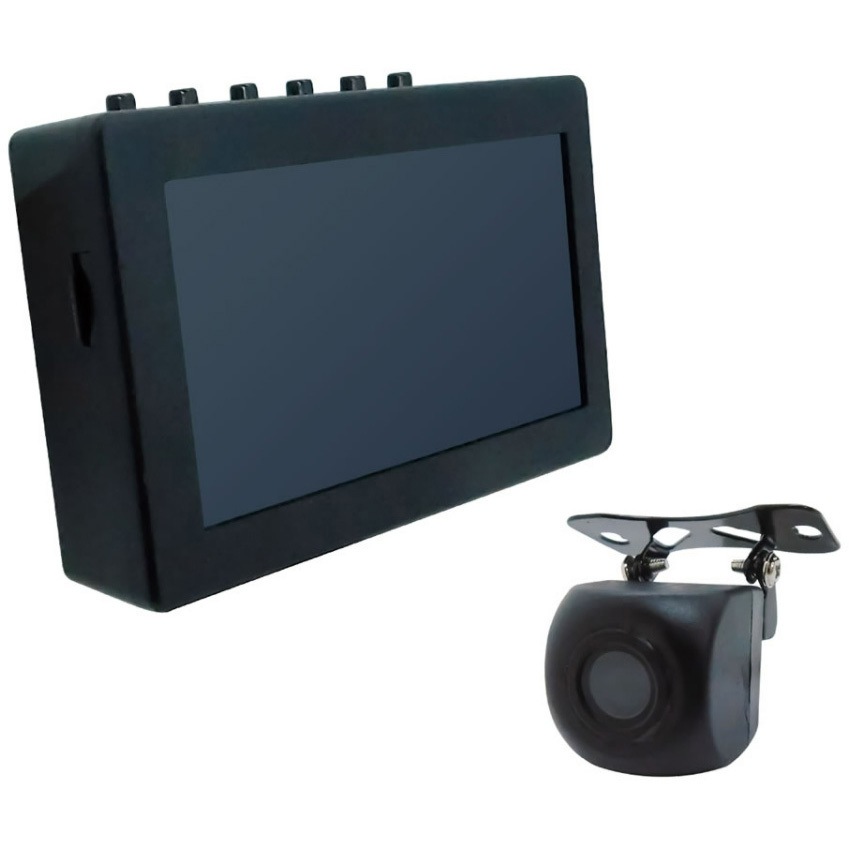 4ch 防犯カメラ一式　HR100 SEC-WIN-4L 100万画素超小型カメラ1台・録画機能付き4.5インチモニター