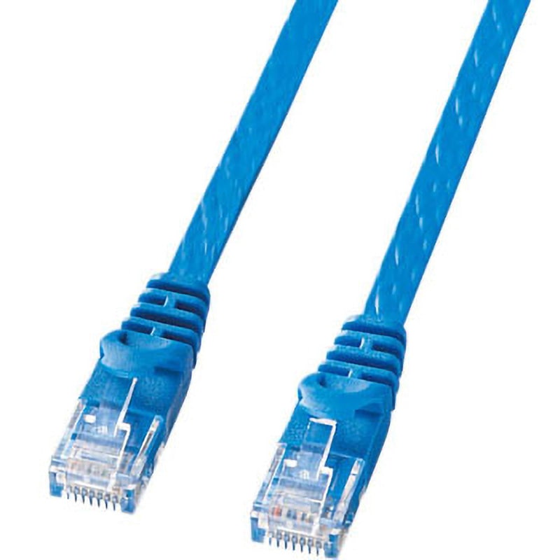 LANケーブル　CAT6A 青 Cat6AスリムLANケーブル 0.5m スカイブルー | 業界初の卸通販サイト