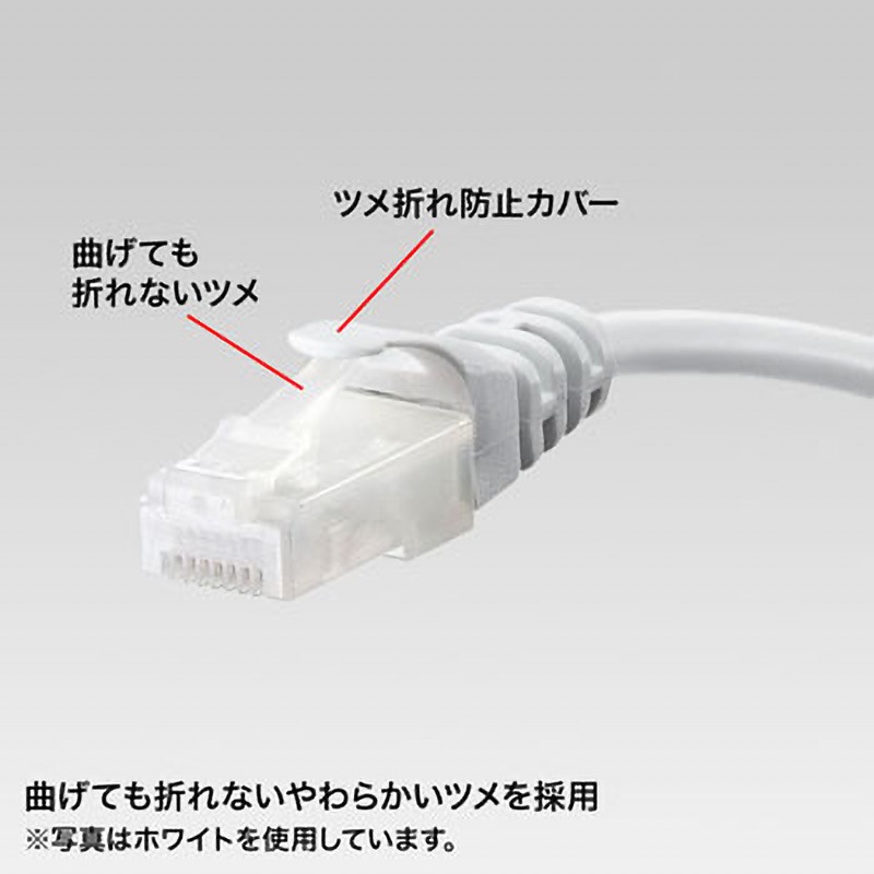 LA-Y5TS-03BL ツメ折れ防止CAT5eLANケーブル サンワサプライ コネクタ