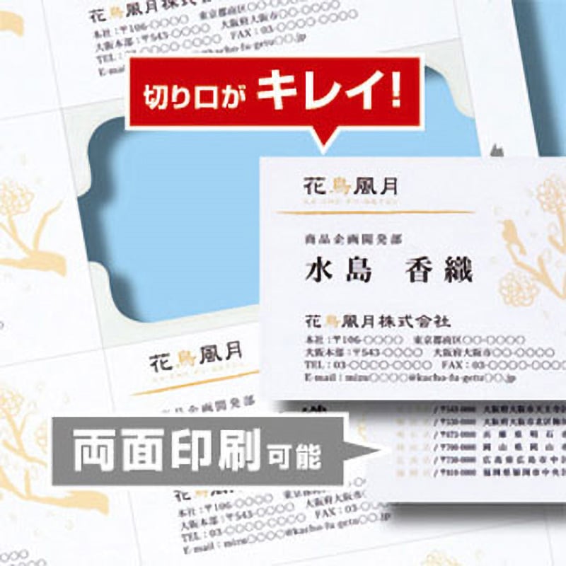 メガキャンペーン　名刺カード パック インクジェット名刺カード（特厚・白・200カード）JP-MC11の販売
