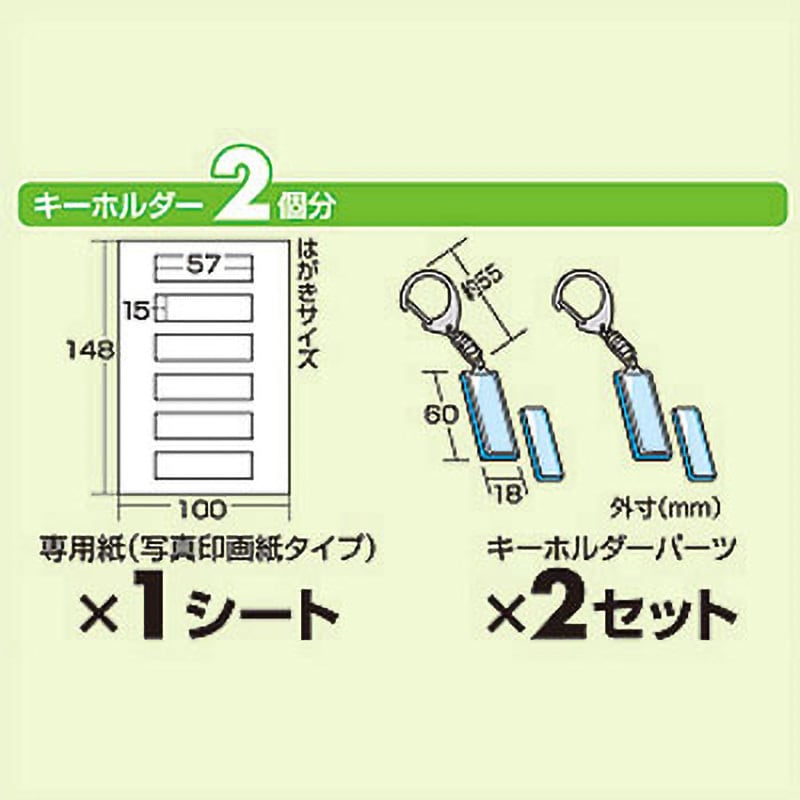 JP-ST15 手作りキーホルダーキット サンワサプライ 1個(2セット