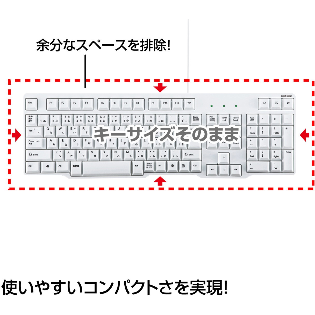 SKB-L1 PS/2キーボード 1個 サンワサプライ 【通販モノタロウ】
