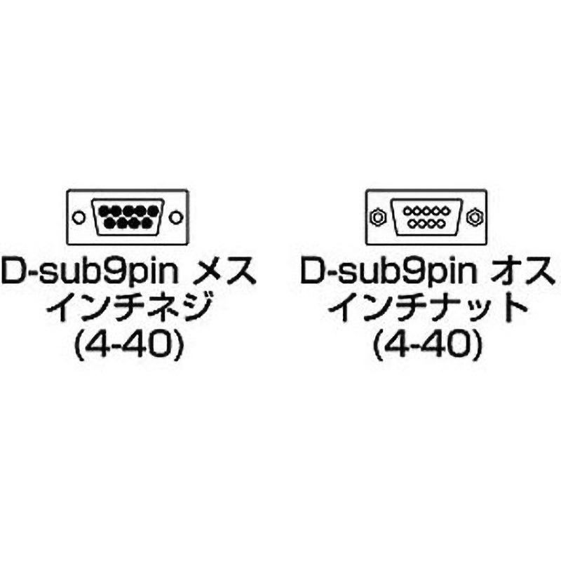 KR-9EN2 RS-232C延長ケーブル サンワサプライ メス - オス ストレート