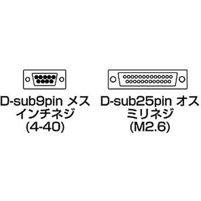 KR-XD2 RS-232Cケーブル サンワサプライ メス - オス D-sub9ピン 規格