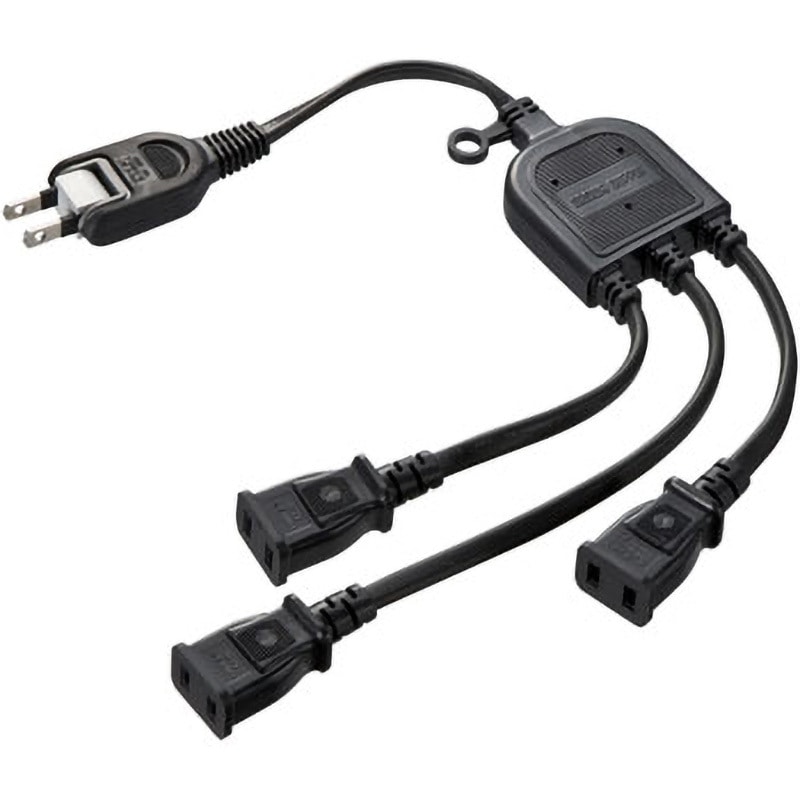 TAP-EX3BKN ACアダプタ専用電源延長コード サンワサプライ 3口 二重