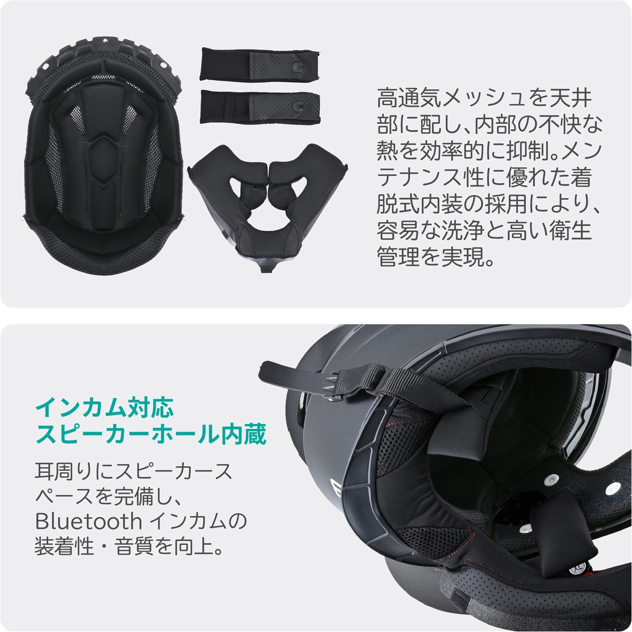 ヘルメット TURISMO PLUS LEAD(リード工業) マットブラック色 【通販