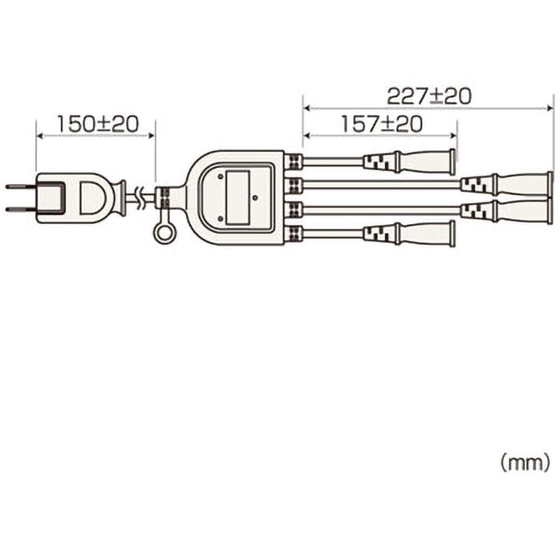 TAP-EX4WN ACアダプタ専用電源延長コード サンワサプライ 4口 埃防止