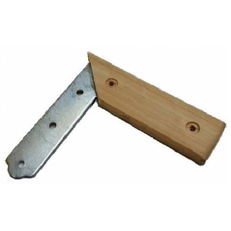 135mm 天然木筋金入隅金平横 フジテック・ジャパン 寸法135mm 1個