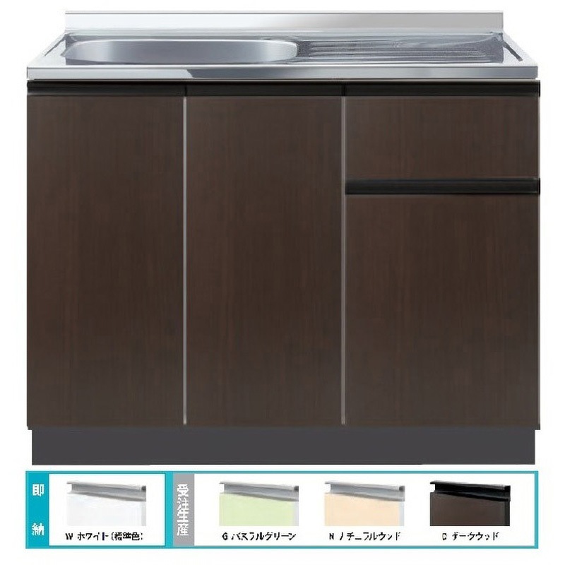 COⅡ-120LD Comfy series(コンフィシリーズ) 流し台 CO 壁出し水栓タイプ 1台 イースタン工業 【通販モノタロウ】