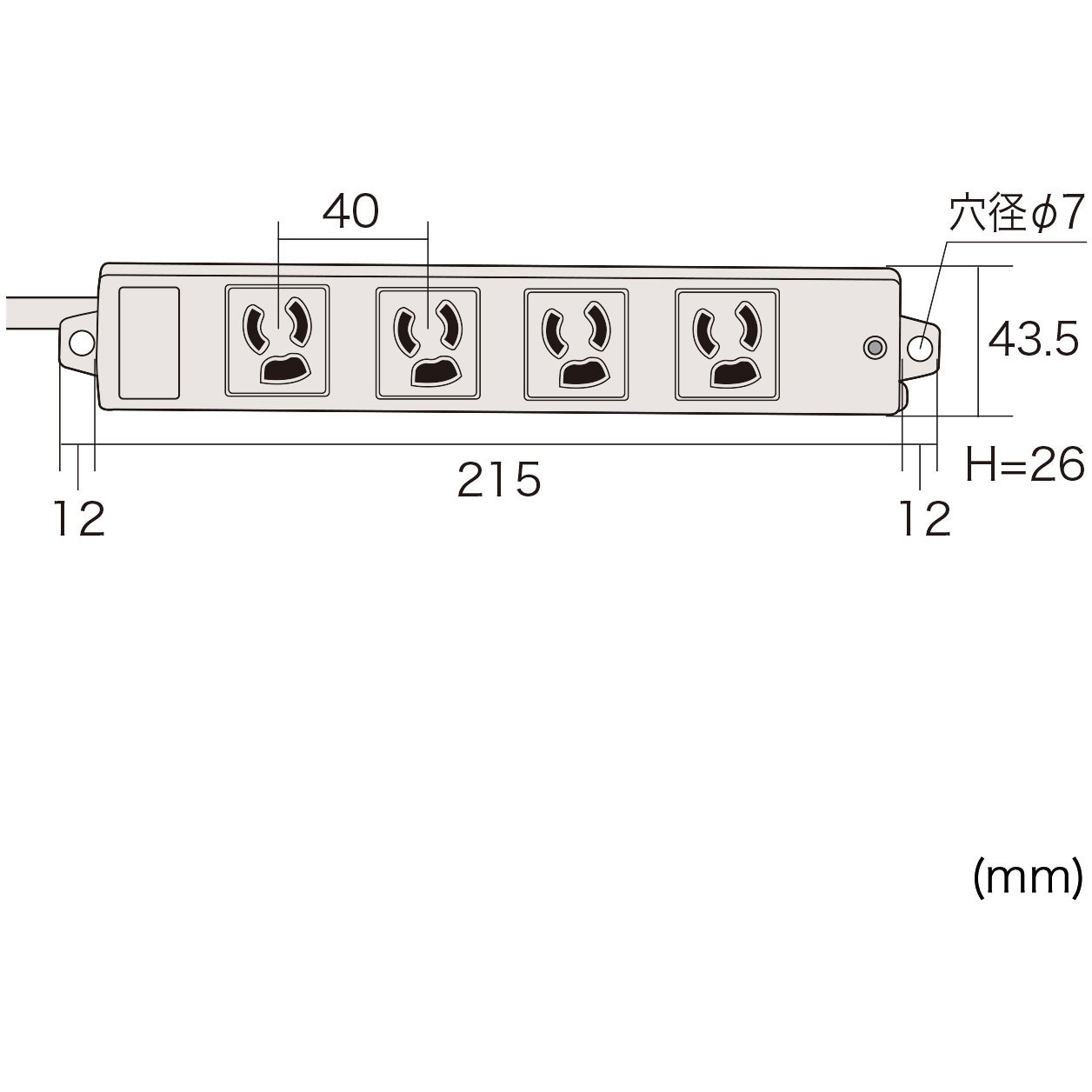 TAP-K4SP-3 工事物件雷ガードタップ サンワサプライ 3P抜け止め