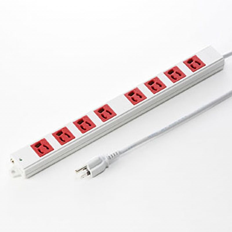 TAP-K8-3R 3P、3m、タップ赤色 サンワサプライ 8口   TAP-K8-3R