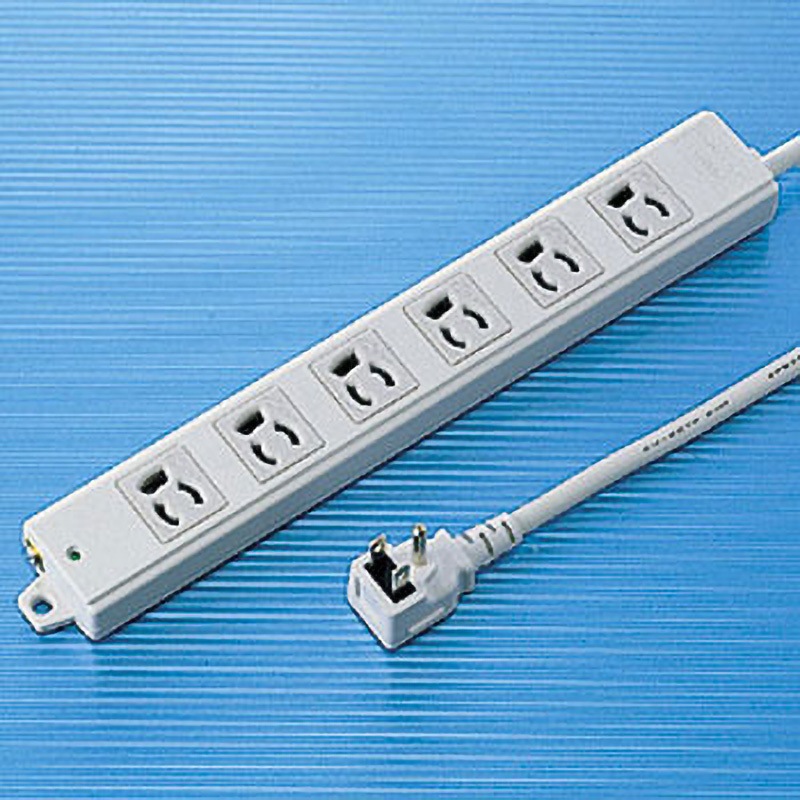 TAP-KE6L-5 工事物件タップ サンワサプライ 6口 3P抜け止め 電源コード5m   TAP-KE6L-5