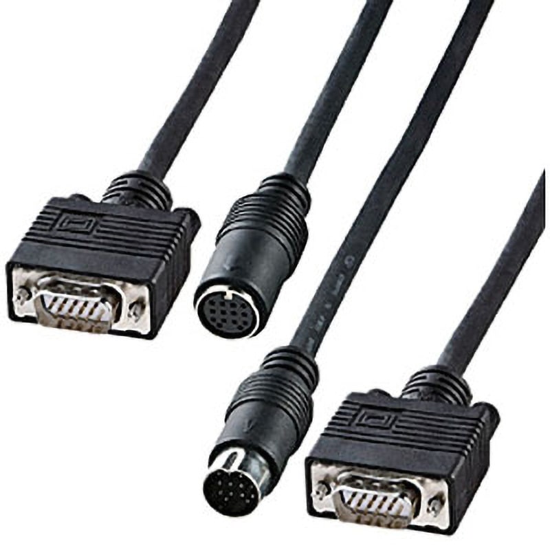 （まとめ）サンワサプライ ディスプレイケーブルミニD-Sub15pinオス 5m KC-VMH5 1本〔×3セット〕 ディスプレイ工事配線ケーブル サンワサプライ D-Sub15ピンケーブル