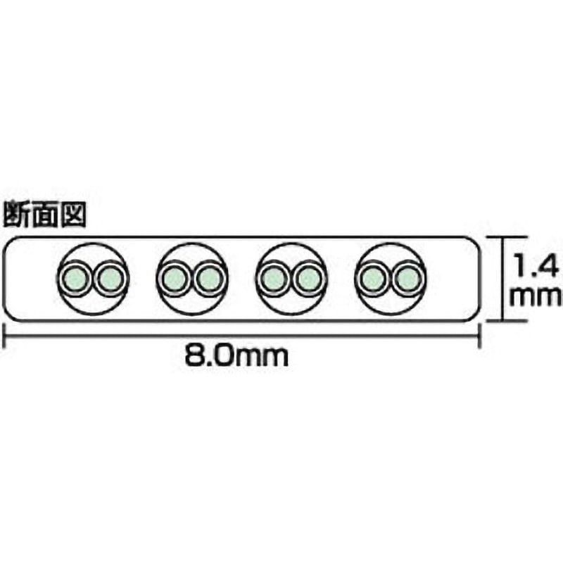 格安 新品 100m業務用 LA-FL5-CB100 超フラットケーブル LAN LA-FL5-CB100 (サンワサプライ)｜Cat5e｜電線(ケーブル)｜電材堂【公式】