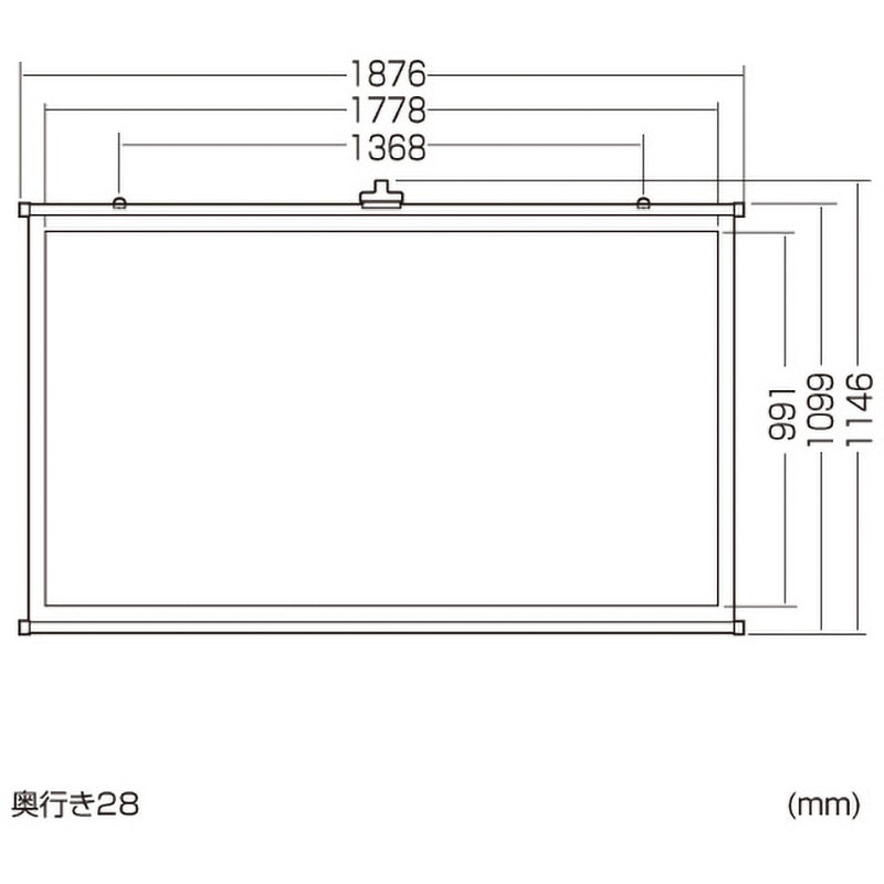 PRS-KBHD80 プロジェクタースクリーン サンワサプライ 壁掛け式