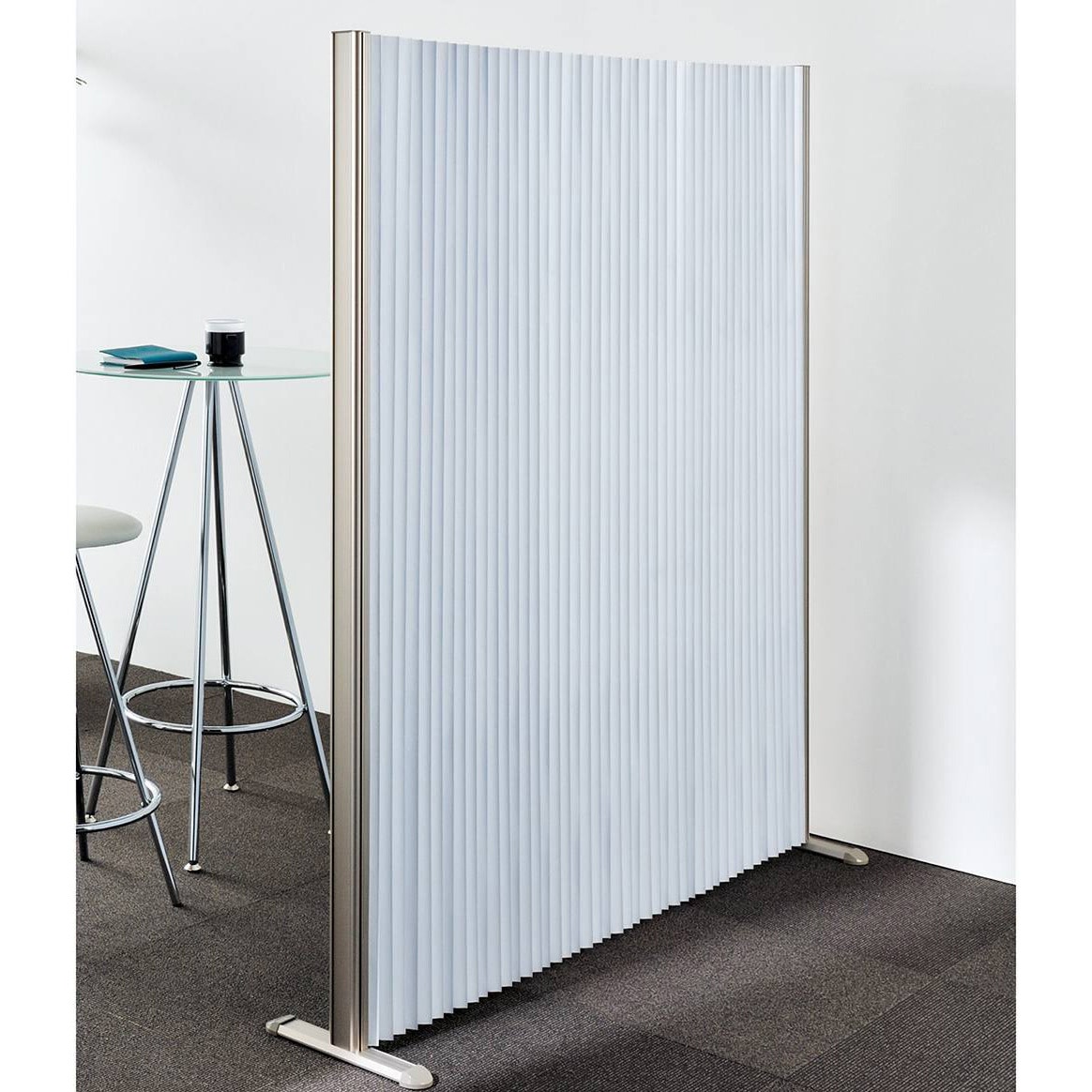 パーティション4枚まとめて、販売 7378-54 アコーディオンパーティション ストア・エキスプレス ブルー