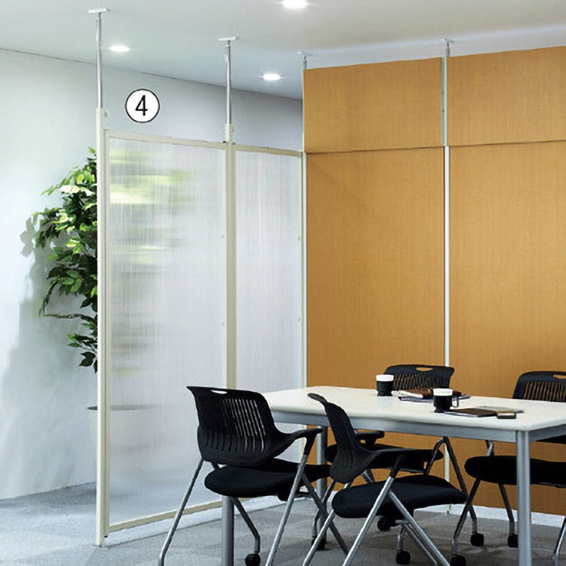 つっぱりパーティション(間仕切りタイプ) 本体 W90cm ホワイト つっぱりパーティション(間仕切りタイプ) 本体 W90cm ウォールナット